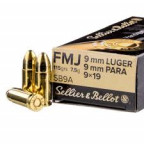 9mm Luger 9x19 Sellier & Bellot Ammunition